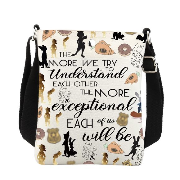 Cartoon Zoo Crossbody Bag Bunny Fox Gifts Cartoon Movie Gifts Zoo Movie :v - Picture 1 of 7